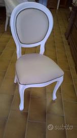 sedie legno e pelle