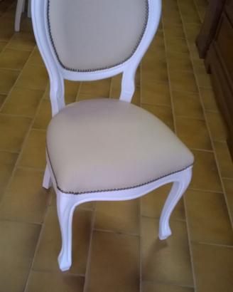 sedie legno e pelle