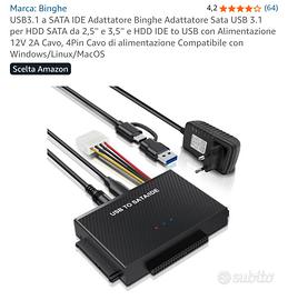 Adattatore HDD Sata e Ide USB 3.1