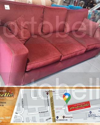 Codice: 273147 DIVANO LETTO 3 POSTI IN VELLUTO BO