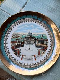 Piatto vintage in porcellana ARZBERG - Roma