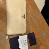 Portafoglio Prada donna 1M0506 cera saffiano metal
