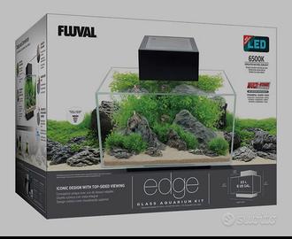 Acquario Fluval Edge 23L Bianco - Design Iconico -
