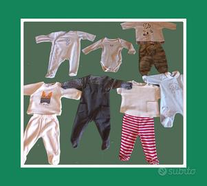 10 articoli bimbi 0/3 mesi capi firmati 