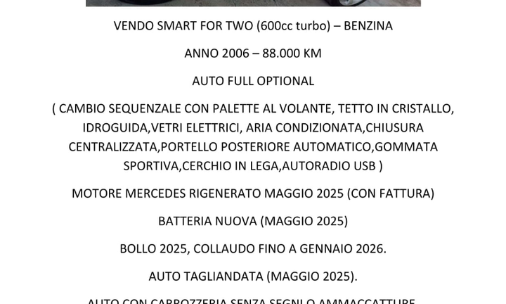 Smart fortwo TURBO BENZ