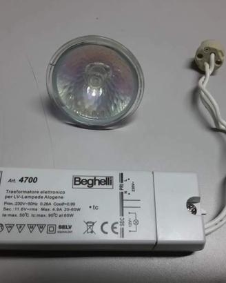 Lampade GU 5.3 + trasformatori beghelli 12v