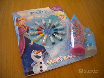 DISNEY FROZEN, DA COLORARE E LEGGERE+1GLITTER GLUE