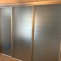 Parete Divisoria Sistema in  Vetro Satinato 3 Ante