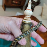 Antiquariato porta polvere indiano 1800