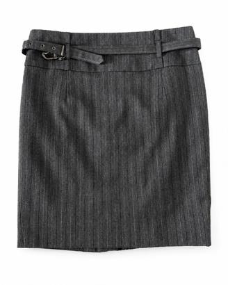 Gonna Zara Basic gessata grigia taglia S