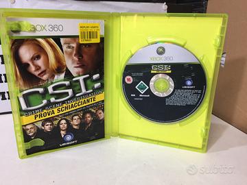 CSI prova schiacciante XBOX 360 PAL