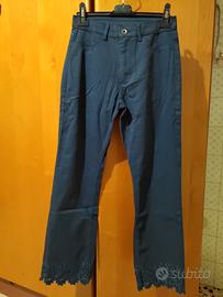 Jeans blu con ricamo floreale Calzedonia