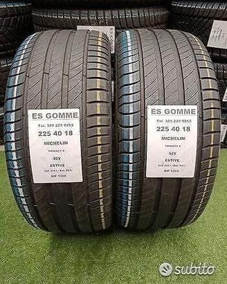 2 gomme 225 40 18 MICHELIN RIF1316