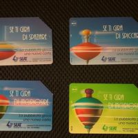 4 schede Telecom Italia trottola