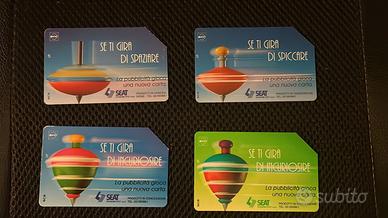 4 schede Telecom Italia trottola