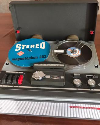 REGISTRATORE A 4 PISTE TELEFUNKEN MAGNETOPHON 203