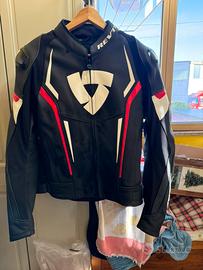 Giacca moto REV’IT! in pelle tg 48 pari al nuovo