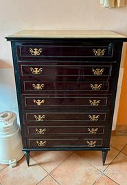 Elegante settimino/cassettiera in legno