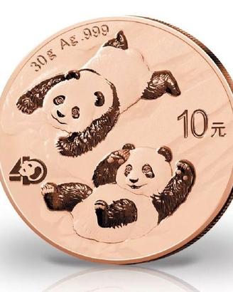 moneta argento 999 1oz  panda cinese 2022 