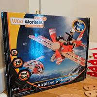 Elicottero Aeroplano Legno