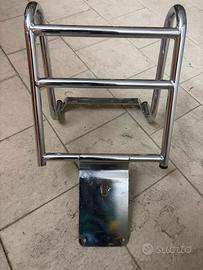 Porta bauletto in acciaio per Vespa PX125