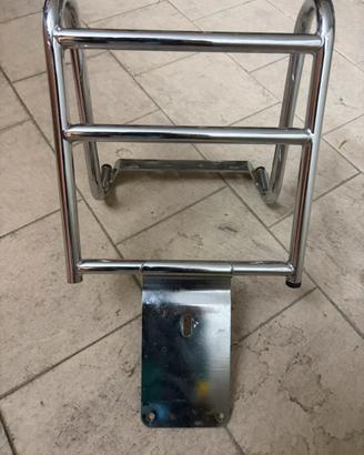 Porta bauletto in acciaio per Vespa PX125