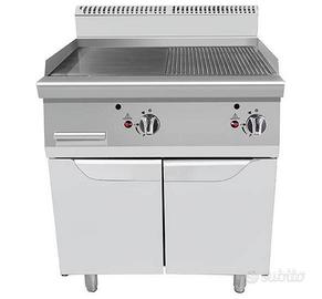 Fry Top A gas-liscio/rigato 800x900