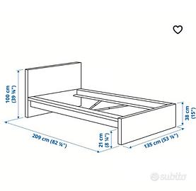 letto Ikea una piazza e mezza 