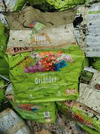 10 sacchetti terriccio orchidee bio  10 L 
