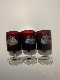 3 bicchieri dipinti a mano (venezia)
