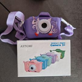 macchina foto bambini unicorno viola