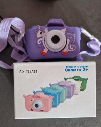 macchina foto bambini unicorno viola