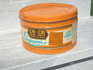 SCATOLA IN LATTA PER BISCOTTI - MARCHIO  LAZZARONI