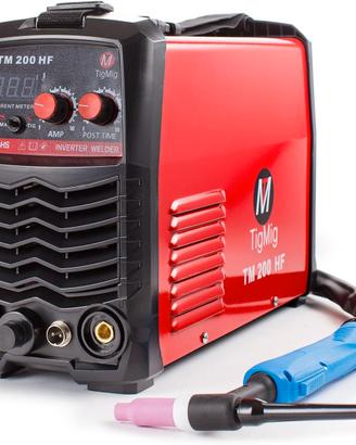 Saldatrice inverter tig dc e mma / tm 200 hf