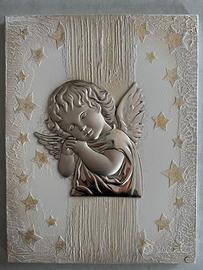 Quadro angioletto in argento