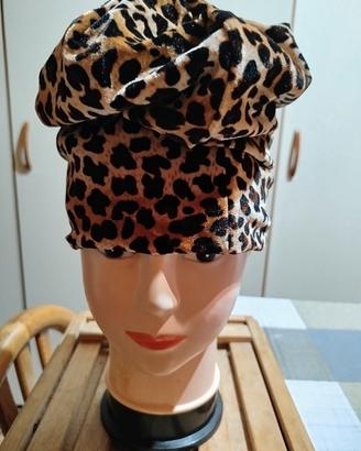 cappellino donna nuovo tigrato 