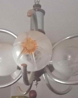 Lampadario Mazzega vintage  vetro di murano anni70