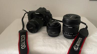 Canon EOS 70D + 3 obiettivi