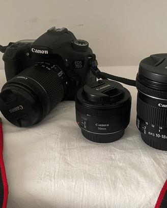 Canon EOS 70D + 3 obiettivi