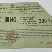 Biglietto originale finale coppa  Europa 1985