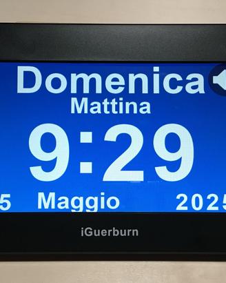 iGuerburn Orologio schermo touch 8 pollici