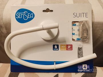 Porta asciugamani bianco 