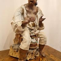 Figura artigianale del presepe napoletano, alta ci
