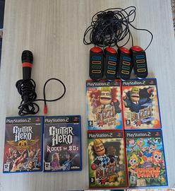 Lotto playstation 2 Buzz+giochi+microfono