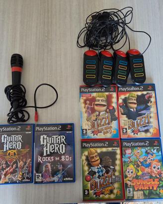 Lotto playstation 2 Buzz+giochi+microfono