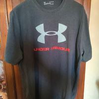 Heat Gear tshirt grigio scuro XL sport bianco