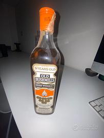 Old whisky vintage bottle