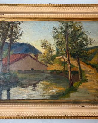 Dipinto Clara Mingoli “Estate” Amatrice-1930