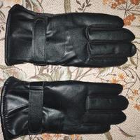 Guanti simil pelle neri, nuovi!
