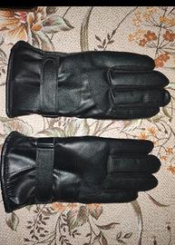 Guanti simil pelle neri, nuovi!